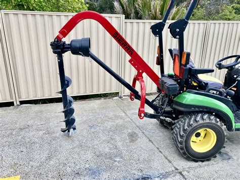 how to use a post hole digger compact tractor|tractor mounted post hole diggers.